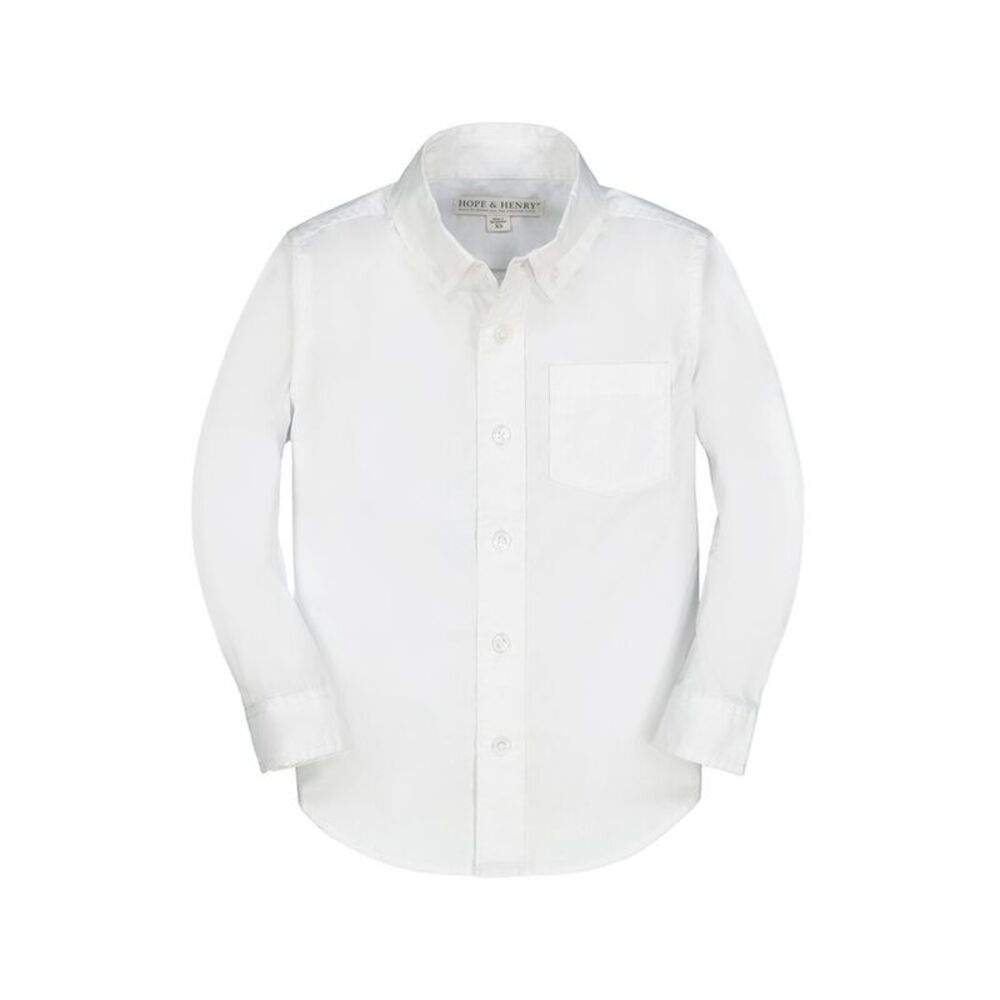 Hope & Henry Boys Organic Stretch Poplin Shirt